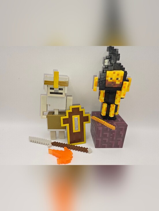Minecraft Other - Minecraft Dungeons Skeleton Vanguard 2020 Blaze Figures
